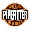Unbranded/Generic 3pcs Pipefitter With An Attitude Hard Hat Decals Helmet Stickers Plumbing Pipe
