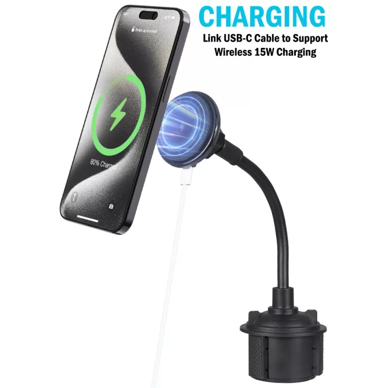 Cup Holder Phone Car Mount (Compatible with Magsafe) - for