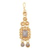Efulgenz Conjunto de gargantilla india de cristal Kundan de Maang