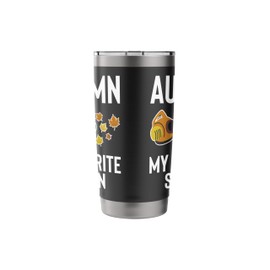 Autumn My Favorite Season Leaf Blower Stainless Steel Insulated Tumbler
