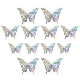 HappyHome 12pcs Butterfly Wall Stickers 3D Wall Stickers Butterfly Wall Decor Wall Decor (D Type)