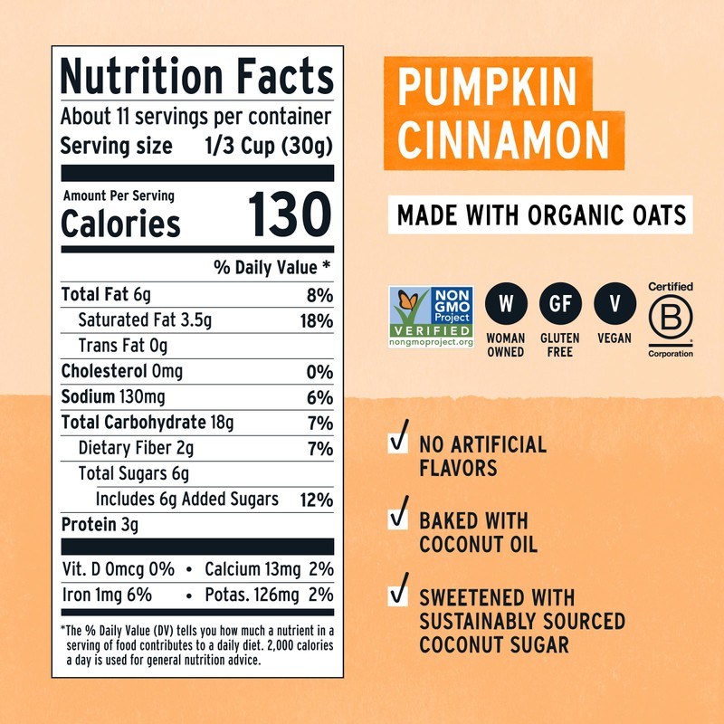 Purely Elizabeth Ancient Grain Granola, Made With Organic Oats, Pumpkin