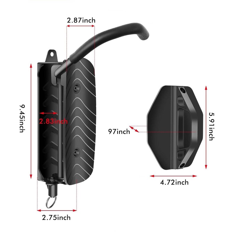 Frogetu Bicycle Mount Garage, Bicycle Wall Mount Swivelling, Bicycle Wall