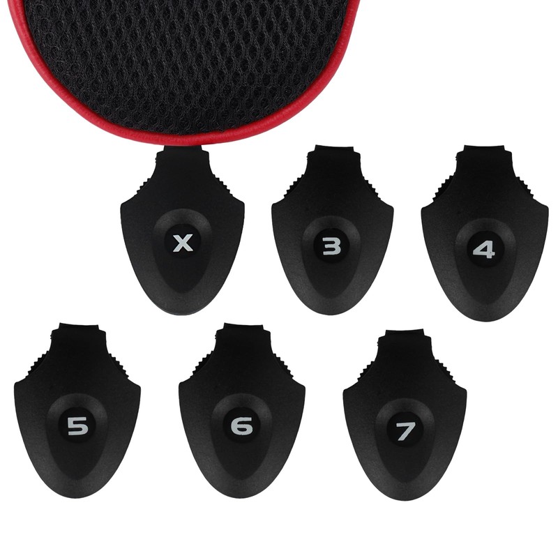 Andux Long Neck Golf Hybrid Club Head Covers with Dial