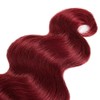 Lakaisa Body Wave Human Hair Bundles #99J Burgundy Human Hair