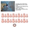 21Pcs Electrode Nozzle Set Brass 1.3mm Dia Nozzles Plasma Cutting