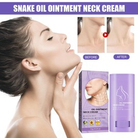 VOKSODHCK 2pcs Samuwak Neck Care Stick, Neck Care Cream, Neck Firming Stick, Oil-Nourishing, Firming & Lifting Firming Neck Cream, Snake Oil Frming Cream Anti-Wrinkte Neck Firming Stick
