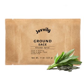 Jovvily Ground Sage - 4 oz - Traditional Herb Seasoning - Soups - Stuffing