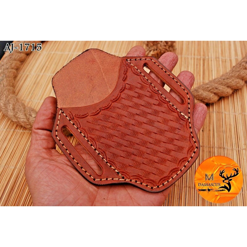 Buck Knives GENUINE LEATHER HAND CRAFTED BELT SHEATH HOLSTER FOR