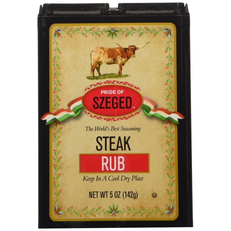 PRIDE OF SZEGED Steak Rub Seasoning Spice Mix, Shaker and