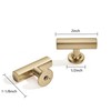 khtumeware 10 Pack 2 Inch 10 Pack Brushed Brass Cabinet