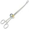 G.S FOERSTER Sponge Forceps 9.5" Curved FENESTRATED Oval Serrated Jaws