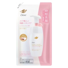 Dove Face Care Pearl Shine 3-in-1 Clear Glossy Skin Foam Makeup Remover Cleansing Refill 5.1 fl oz (150 ml)