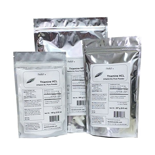 NuSci Thiamine HCL Vitamin B1 Pure Powder Energy (50 Grams (1.76 oz))