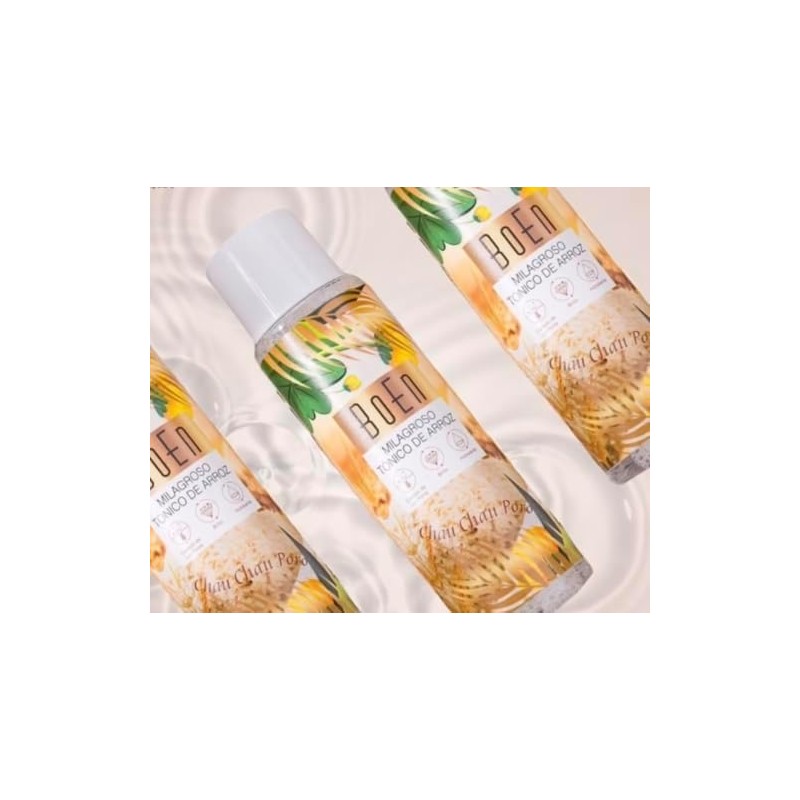 BoEn Tónico de Arroz Milagroso, con Extractos Naturales, Exfoliante, Equilibra