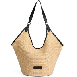 Pleneal Crochet Beach Bags for Women, Summer Beach Tote Bag, Soft Woven Straw Purses Shoulder Bag for Vacation