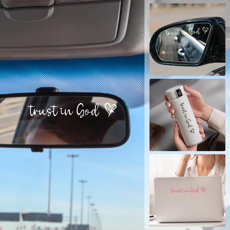 4 PCS Mirror Sticker,Car Stickers and Decals for Women,Car Mirror