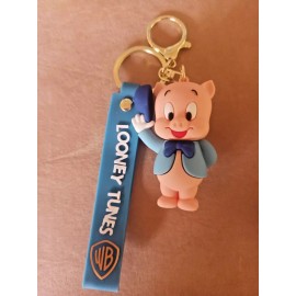PORKY PIG "LOONEY TUNES" KEYCHAIN/ BACKPACK CLIP