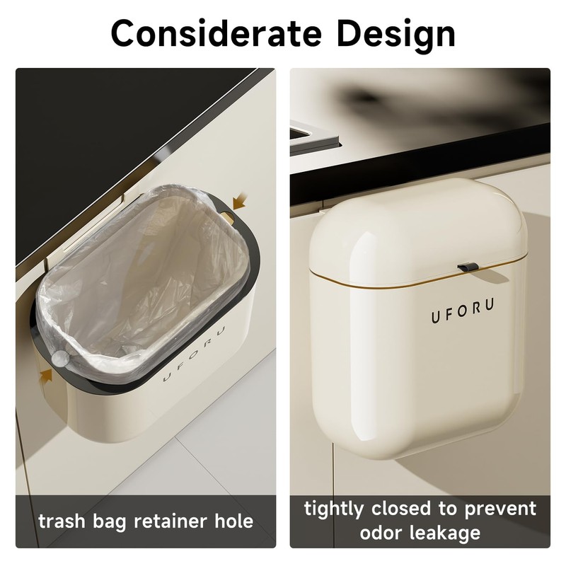 UFORU 2.4gal/9L Compost Bin Kitchen for Counter Top or Under