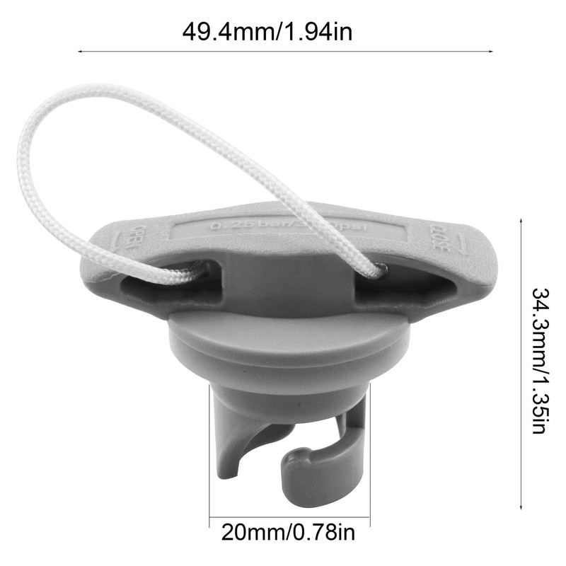 Zangc Inflatable Boat Air Valve Cap Plug Rotating Valve Cover