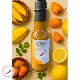 G&G Hot Sauce Variety Pack – 3 Flavors: Mango Habanero, Sicilian, Smoked Peppers – Vegan, Artisan Recipes, No Additives – Gourmet Gift Set – 5 fl oz Bottles x 3 – HOT