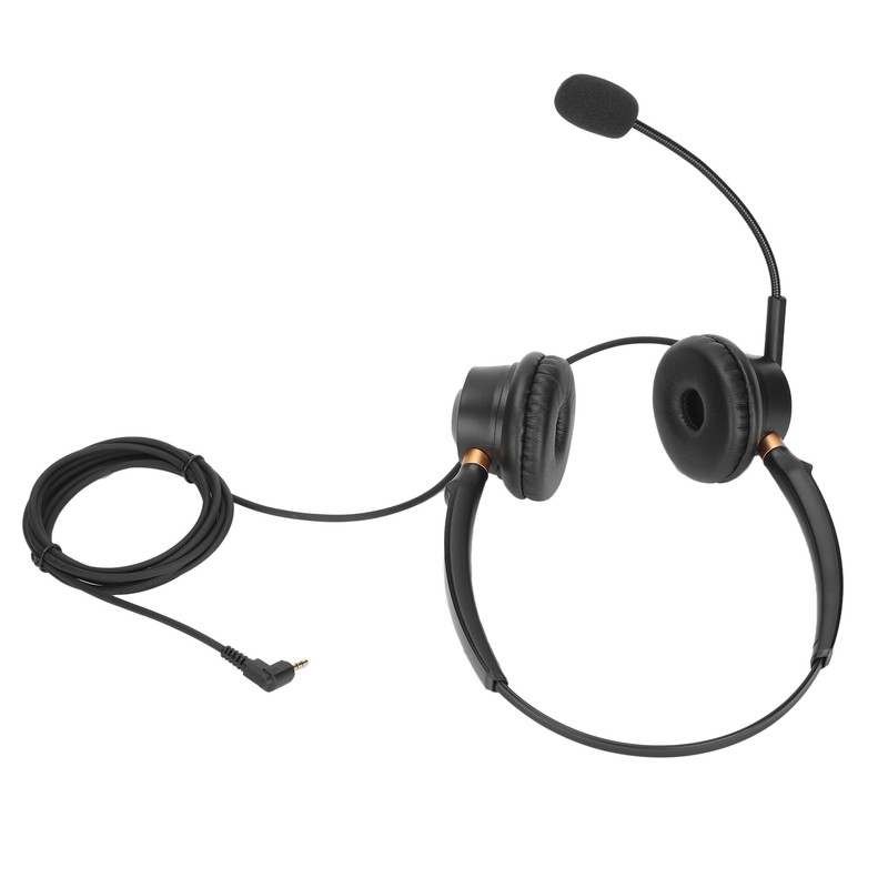 H600D‑2.5 Telephone Headset Call Center Noise Cancelling Corded Binaural Customer