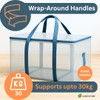 Pack of 2 Grey&Clear Heavy Duty Extra Large Moving Bags