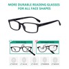 Eyekepper Klassische Qualitätslesebrille rechteckige Fassung mit Federscharnier in Schwarz +3.00