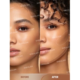SHEGLAM Silk Haze Cream Bronzer Blendable Cream Makeup with a Lightweight Formula - Customizable Face Makeup for a Natural, Sun-Kissed Glow Long Lasting-Burnt Sienna
