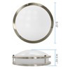 MingBright 12 Inch LED Flush Mount Ceiling Light with Microwave