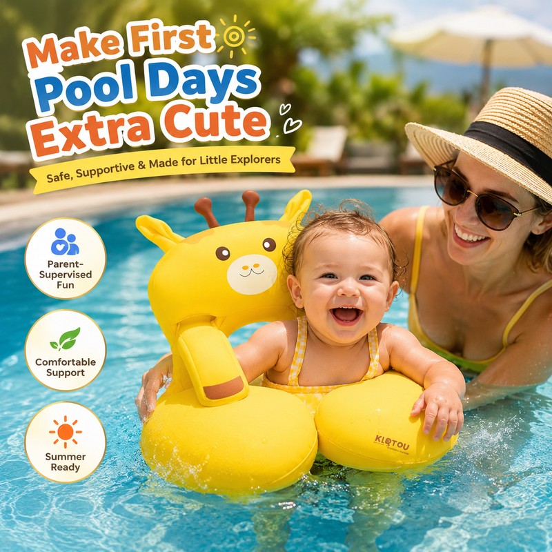 Baby Pool Float for Toddlers – Inflatable Swim Ring with