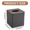 Tissue Box Cover, PU Leather Tissue Box Holder Square Kleenex