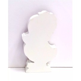 Duck Figurine Easter Wood Vintage Inspired Free Standing Sparkly