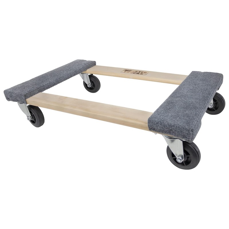 Monster Trucks 4-Wheel Piano Wooden Carpeted Dolly