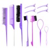 Nivofu 11Pcs Peines para Cabello Mujer, Kit para Peinar el