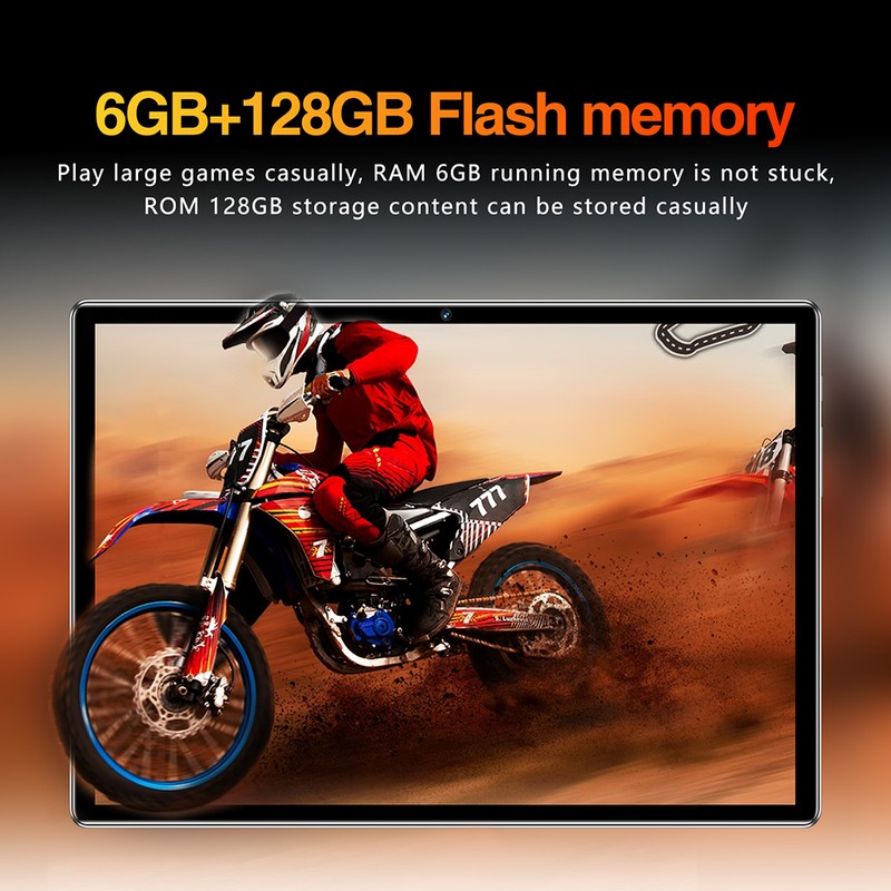 Tablet 6GB+128GB 10.1 inch 1960*1080 High-Clear Android13 4G Calling 10-Core