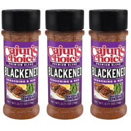 Blackened Seasoning 2.75 oz Cajun's Choice Louisiana Foods (Pack of 3)