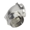 Whirlpool 4396006RW Genuine OEM Elbow Vent Connector For Dryers, Aluminium