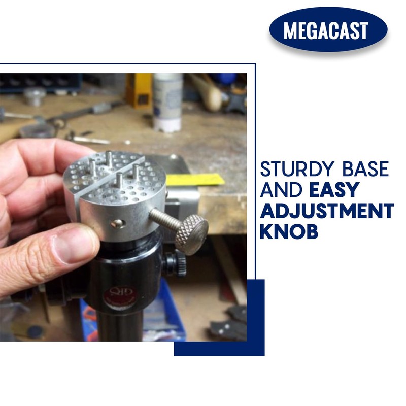 Megacast Hand Free Universal Work Holder, Peg Clamp Base Vise