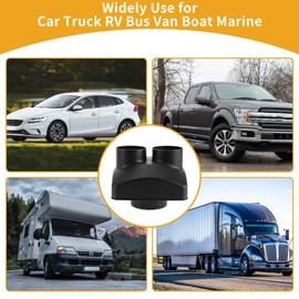 Partuto 1 Pc Car Warm Air Vent Outlet Car Truck RV Bus Van Boat Warm Air Ducting Vent Outlet Cover Plastic 75mm 60mm