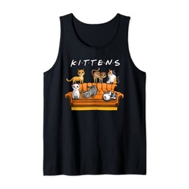 Kittens Funny Cat Sitcom Cute Friends for Cat Kitty Lovers Tank Top