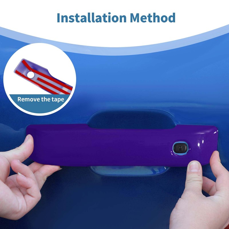 PDKLIN for Bronco Door Handle Cover Trim Purple Fit for