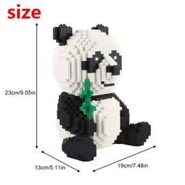 Larcele Panda Building Blocks, Toy Bricks, Animal Building Blocks, 7812 Pieces, KLJM-02 - Reusable