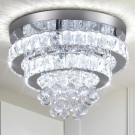 K9 Crystal Chandeliers Ceiling Luxury Pendant Light Led High Ceiling Pendant Light Ceiling Light Fixture LedLamp Power(W): 36, Number of Lights: LED, Shade  color: Cool white, Design Style: Modern