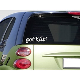 EZ-STIK Got Kilt? DecalF062 Scotland Scottish Bagpipe Car 8" Sticker