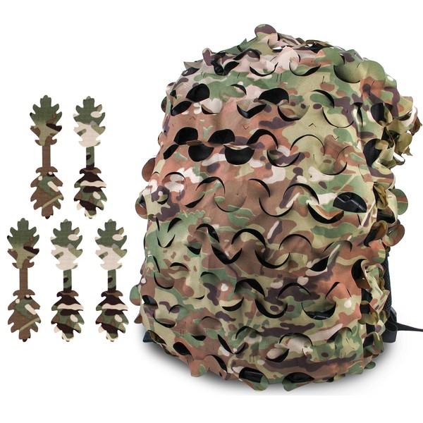 LOOGU Tactical Backpack Cover, Breathable Mesh Camo Camouflage Pack Cover