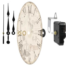 Pack of 6 Clock Movements for Wall Clock Movement, High Torque, Long Wave, Silent Movement Mechanism with Hands, Various Pairs, Hand Clock Repair Replacement Parts (13 mm/0.51 inches),
