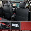 TIEHESYT Car Seat Covers Full Set, Breathable Leather Automotive Front