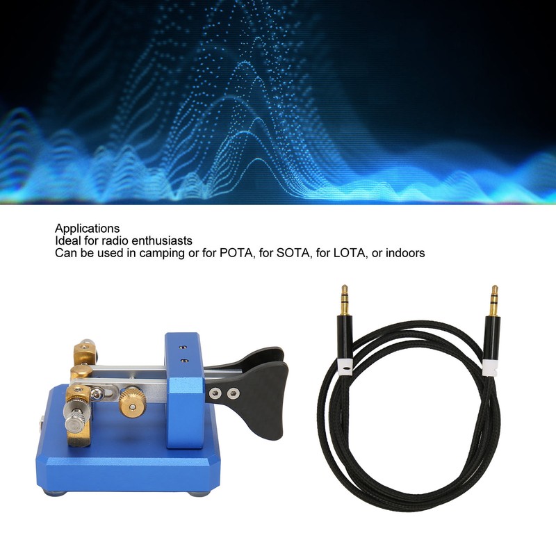 Morse Code Key Double Paddle Automatic Shortwave Portable CW Morse