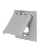 2-Gang Flip Weatherproof Cover, Vertical/Horizontal, 1-Device, 3-in-1, 2.25 in. diameter,